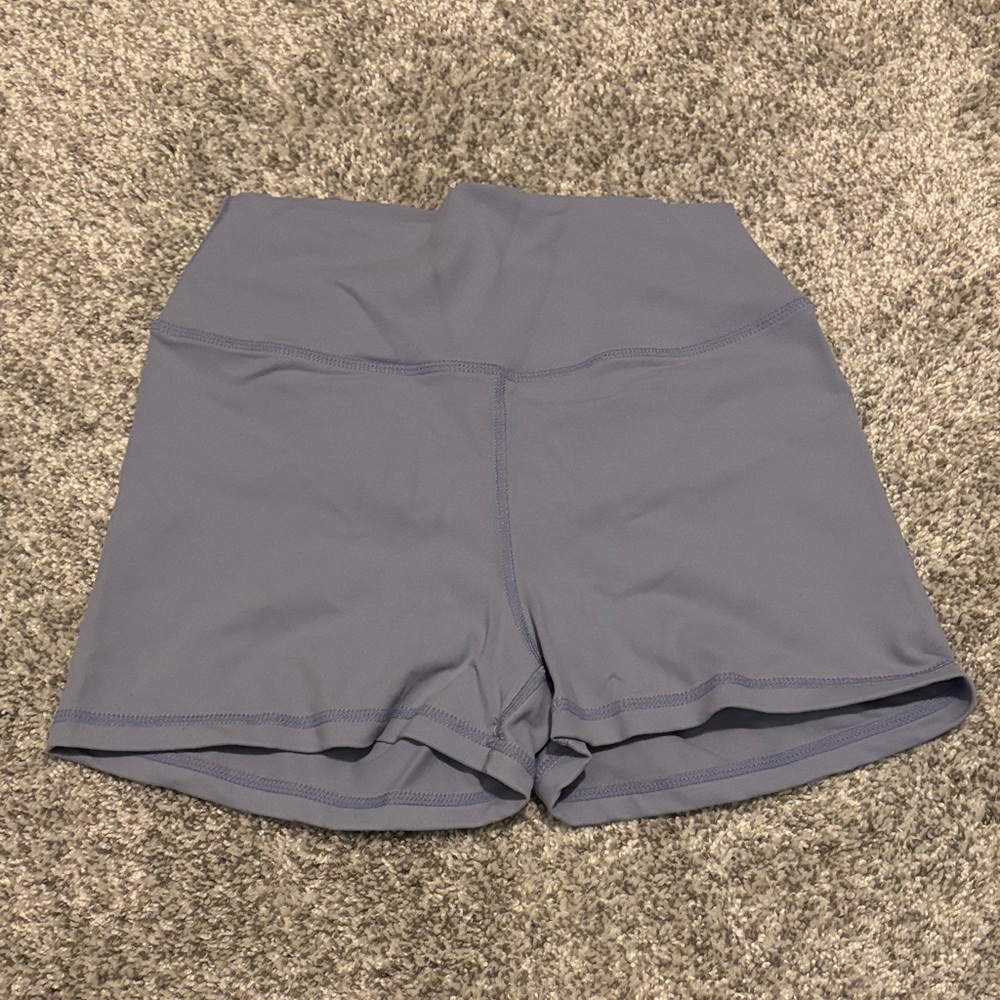 Women's muscle nation Blue/grey High-Waisted Shorts small new